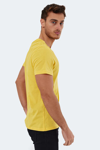 Slazenger RIVALDO Men's Short Sleeve T-Shirt Yellow - Thumbnail