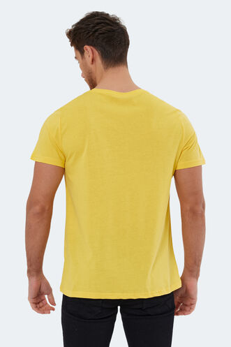 Slazenger RIVALDO Men's Short Sleeve T-Shirt Yellow - Thumbnail