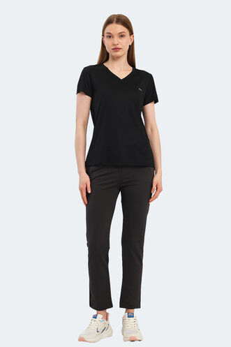 Slazenger RIVE Women's T-Shirt Black - Thumbnail