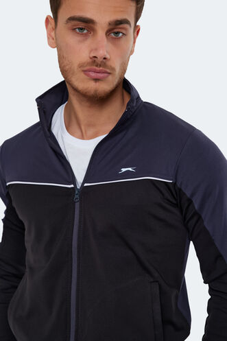 Slazenger RONNE Men's Tracksuit Dark Grey - Thumbnail