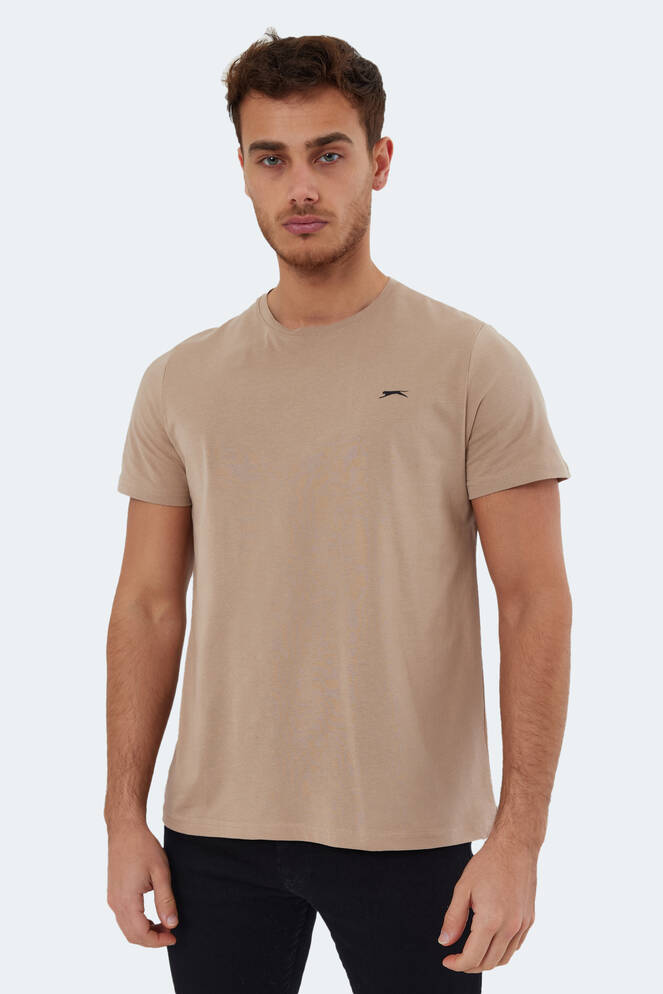 Slazenger ROSALVA Erkek Kısa Kollu T-Shirt Bej