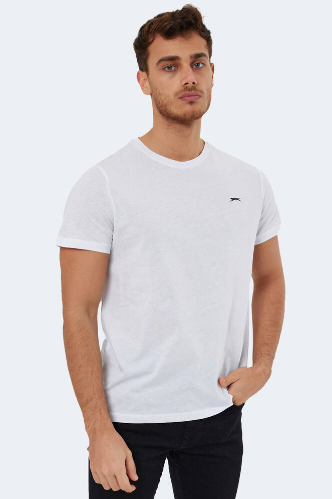 Slazenger ROSALVA Erkek Kısa Kollu T-Shirt Beyaz