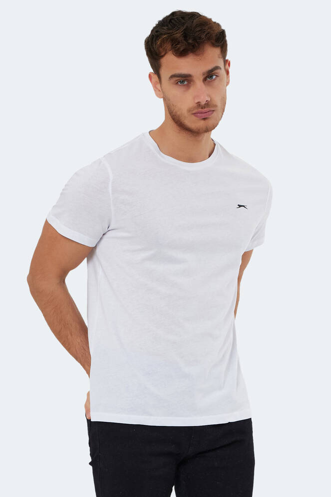 Slazenger ROSALVA Erkek Kısa Kollu T-Shirt Beyaz