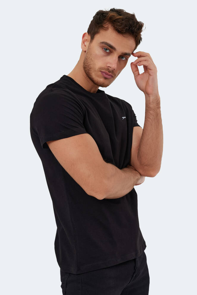 Slazenger ROSALVA Erkek Kısa Kollu T-Shirt Siyah