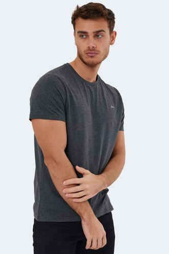 Slazenger ROSALVA Men's Short Sleeve T-Shirt Dark Grey - Thumbnail