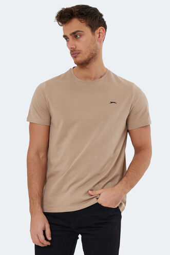 Slazenger ROSALVA Men's Short Sleeve T-Shirt Beige - Thumbnail