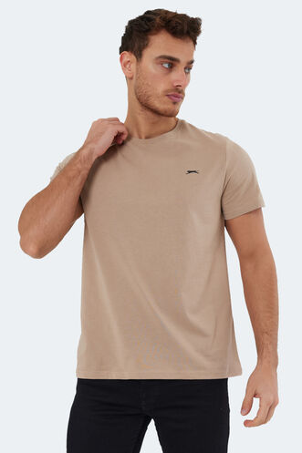 Slazenger ROSALVA Men's Short Sleeve T-Shirt Beige - Thumbnail