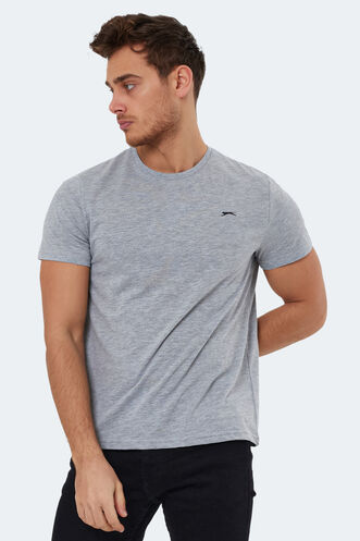 Slazenger ROSALVA Men's Short Sleeve T-Shirt Gray - Thumbnail