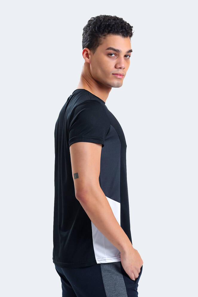 Slazenger RYAN Men's Short Sleeve T-Shirt Black - Dark Grey