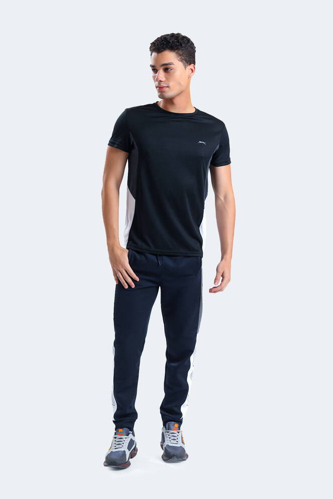 Slazenger RYAN Men's Short Sleeve T-Shirt Black - Dark Grey