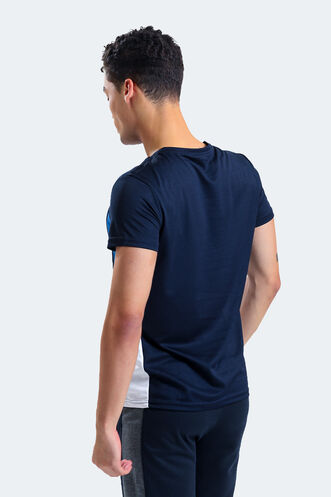 Slazenger RYAN Men's Short Sleeve T-Shirt Navy - Blue - Thumbnail