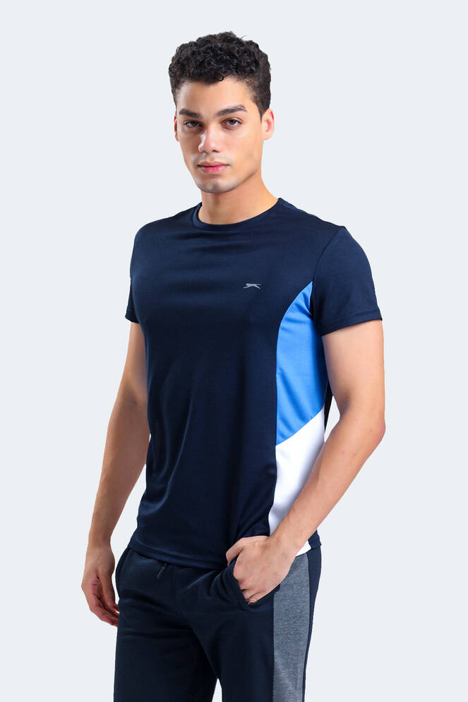 Slazenger RYAN Men's Short Sleeve T-Shirt Navy - Blue