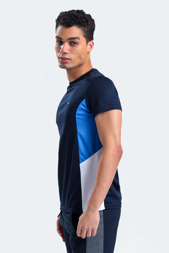 Slazenger RYAN Men's Short Sleeve T-Shirt Navy - Blue - Thumbnail