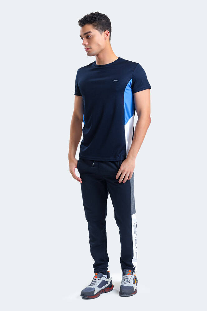 Slazenger RYAN Men's Short Sleeve T-Shirt Navy - Blue