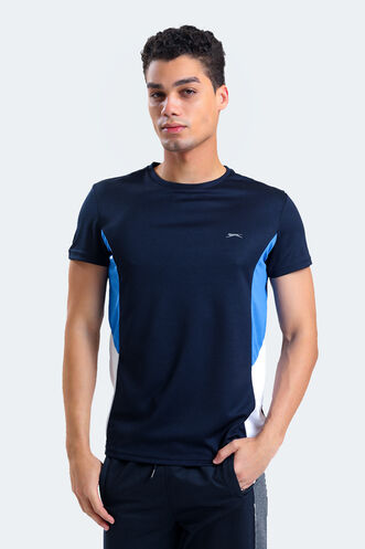 Slazenger RYAN Men's Short Sleeve T-Shirt Navy - Blue - Thumbnail