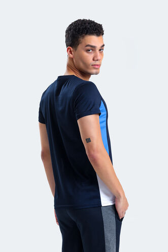 Slazenger RYAN Men's Short Sleeve T-Shirt Navy - Blue - Thumbnail