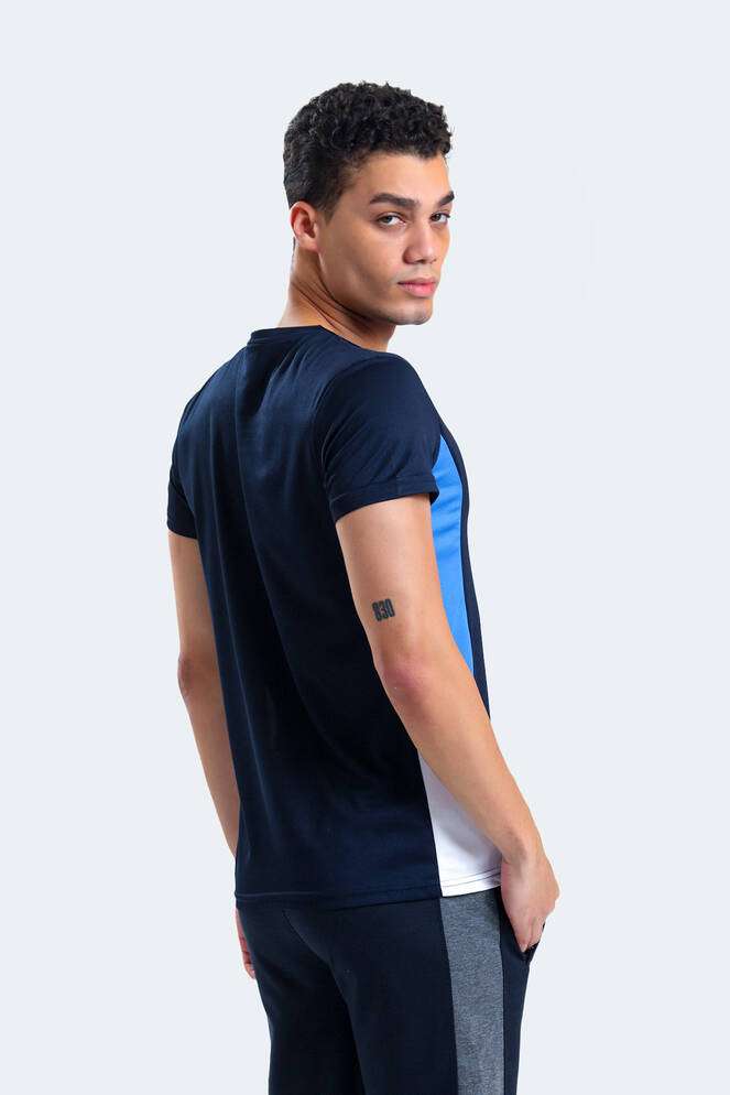 Slazenger RYAN Men's Short Sleeve T-Shirt Navy - Blue