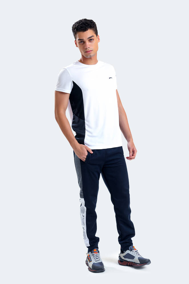 Slazenger RYAN Men's Short Sleeve T-Shirt White - Black