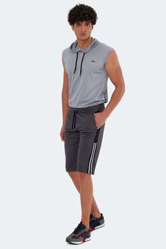 Slazenger SAKI Men's Shorts Dark Grey - Thumbnail