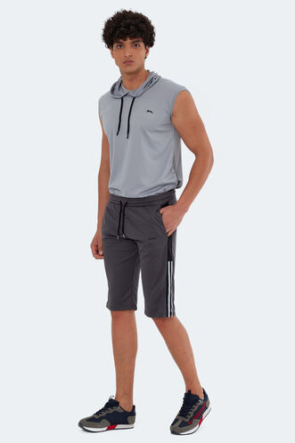 Slazenger SAKI Men's Shorts Dark Grey - Thumbnail