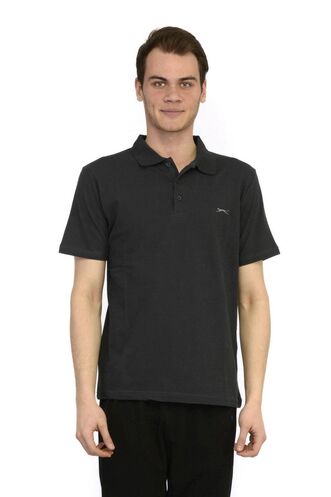 Slazenger - Slazenger SALVATOR Erkek Kısa Kollu T-Shirt Koyu Gri