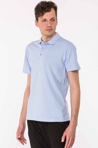 Slazenger SALVATOR Men's Short Sleeve T-Shirt Blue - Thumbnail