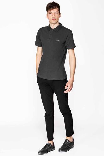 Slazenger SALVATOR Men's Short Sleeve T-Shirt Dark Grey - Thumbnail