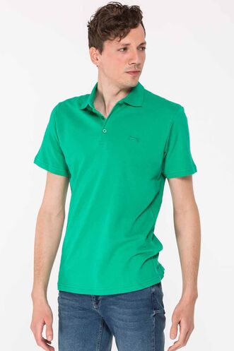 Slazenger SALVATOR Men's Short Sleeve T-Shirt Green - Thumbnail