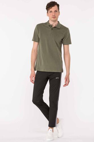 Slazenger SALVATOR Men's Short Sleeve T-Shirt Khaki - Thumbnail