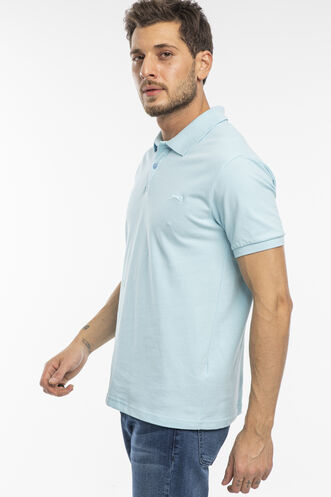 Slazenger SALVATOR Men's Short Sleeve T-Shirt Blue - Thumbnail