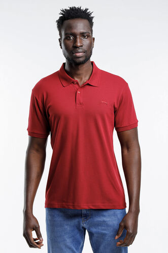 Slazenger SALVATOR Men's Short Sleeve T-Shirt Burgundy - Thumbnail