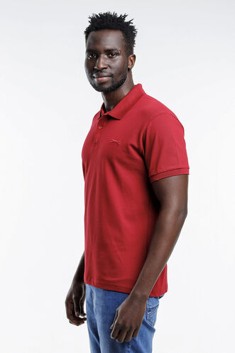 Slazenger SALVATOR Men's Short Sleeve T-Shirt Burgundy - Thumbnail