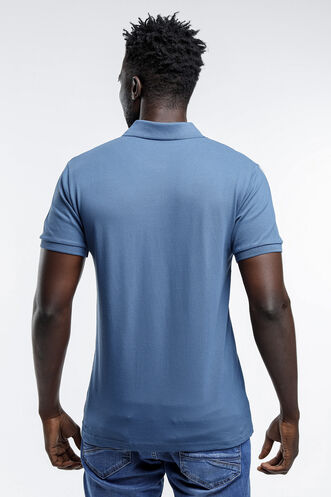 Slazenger SALVATOR Men's Short Sleeve T-Shirt Indigo - Thumbnail