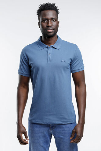 Slazenger SALVATOR Men's Short Sleeve T-Shirt Indigo - Thumbnail