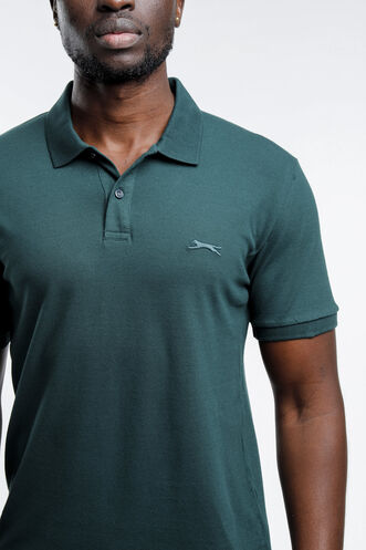 Slazenger SALVATOR Men's Short Sleeve T-Shirt Dark Green - Thumbnail