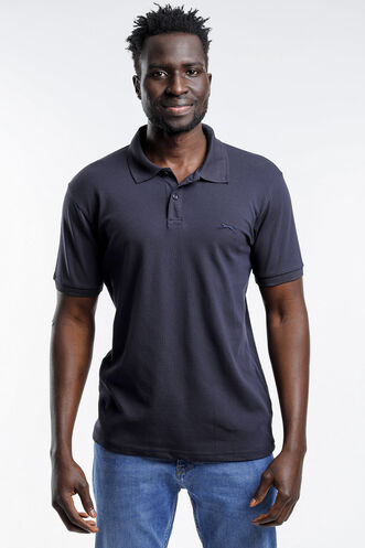 Slazenger SALVATOR Men's Short Sleeve T-Shirt Navy - Thumbnail