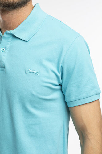 Slazenger SALVATOR Men's Short Sleeve T-Shirt Turquoise - Thumbnail