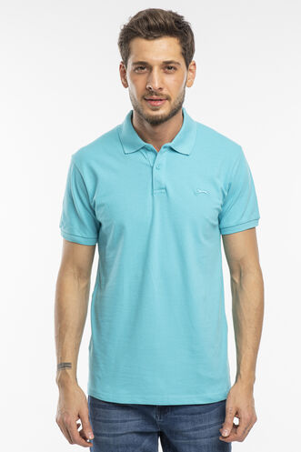 Slazenger SALVATOR Men's Short Sleeve T-Shirt Turquoise - Thumbnail