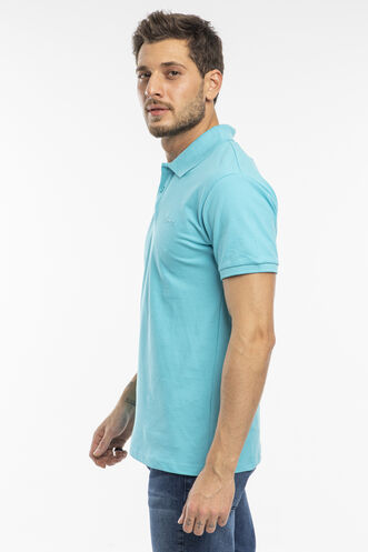 Slazenger SALVATOR Men's Short Sleeve T-Shirt Turquoise - Thumbnail