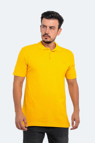 Slazenger SALVATOR Large Size Men's Polo T-Shirt Mustard - Thumbnail