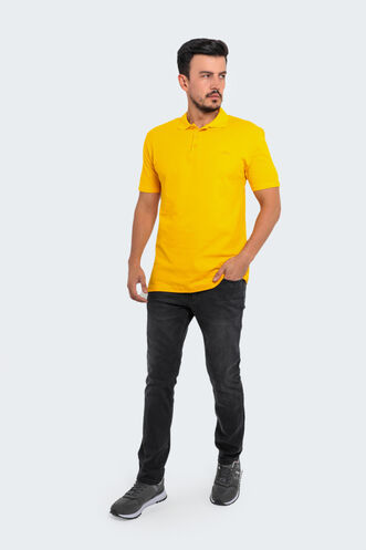 Slazenger SALVATOR Large Size Men's Polo T-Shirt Mustard - Thumbnail