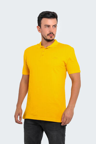 Slazenger SALVATOR Large Size Men's Polo T-Shirt Mustard - Thumbnail