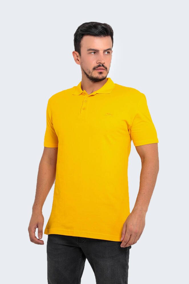 Slazenger SALVATOR Large Size Men's Polo T-Shirt Mustard