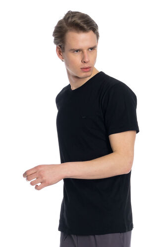 Slazenger SANDER Men's Short Sleeve T-Shirt Black - Thumbnail