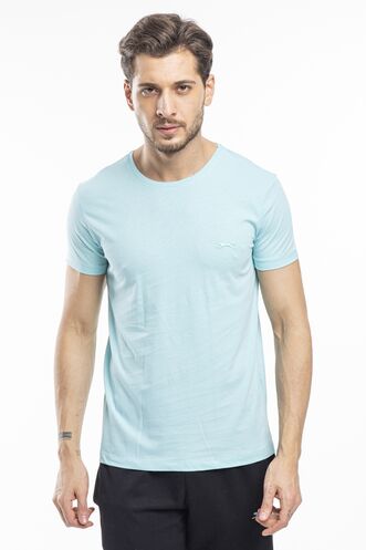 Slazenger SANDER Men's Short Sleeve T-Shirt Blue - Thumbnail