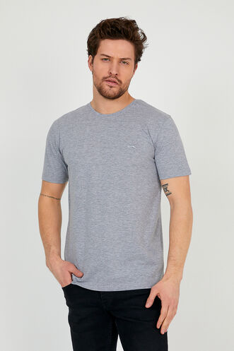 Slazenger SANDER Men's Short Sleeve T-Shirt Gray - Thumbnail