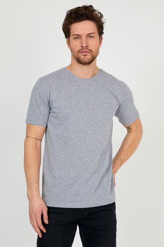 Slazenger SANDER Men's Short Sleeve T-Shirt Gray - Thumbnail