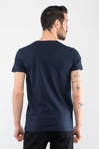 Slazenger SANDER Men's Short Sleeve T-Shirt Navy - Thumbnail