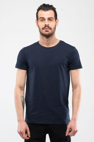 Slazenger SANDER Men's Short Sleeve T-Shirt Navy - Thumbnail