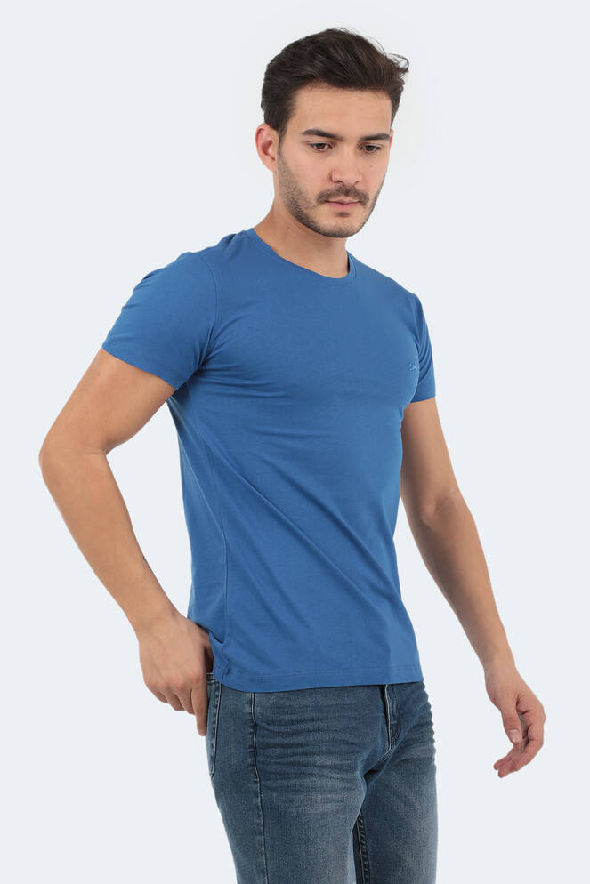 Slazenger SANDER Men's Short Sleeve T-Shirt Indigo